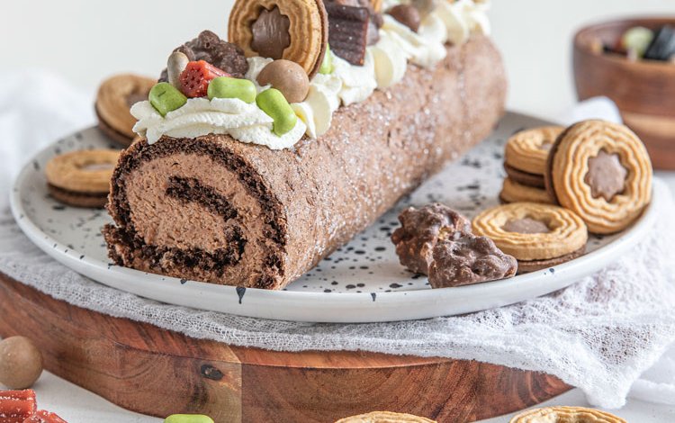 Nougat Ballerina-kääretorttu